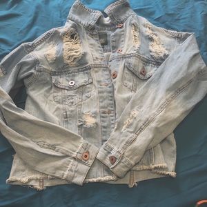 Distressed Denim Jacket